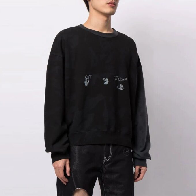 Off-White Hombre SS21 Logo Impreso Negro