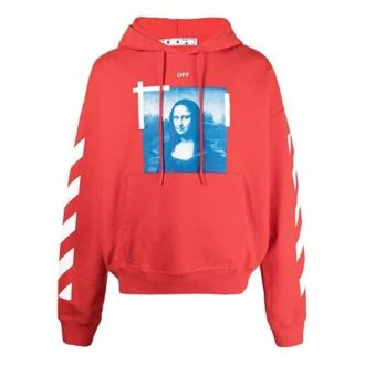 Off-White Hombre SS21 Mona Lisa Estampado Fotográfico Rojo