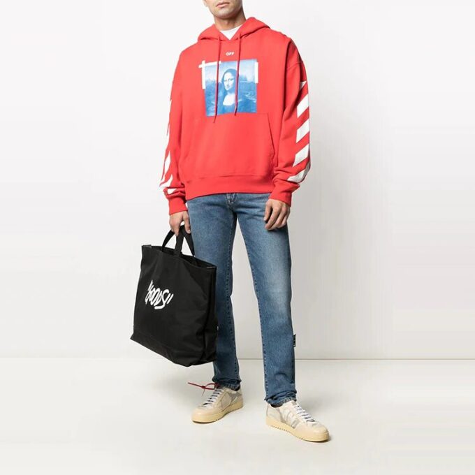 Off-White Hombre SS21 Mona Lisa Estampado Fotográfico Rojo