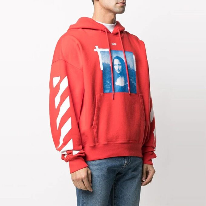 Off-White Hombre SS21 Mona Lisa Estampado Fotográfico Rojo