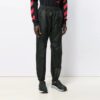 Off-White Hombre SS21 Pantalones deportivos de corte holgado con cintura elástica, color liso, negros
