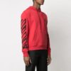 Off-White Hombre SS21 Sarga Estampado Logotipo Corte Holgado Rojo