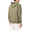 Off-White Hombre SS22 Camiseta de manga larga con capucha y estampado ilustrado en color liso, verde