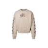 Off-White Hombre SS22 Camiseta de manga larga con cuello redondo y estampado del logotipo clásico en la espalda, versión básica