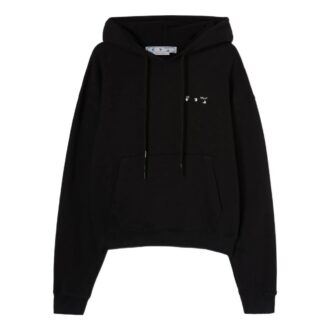 Off-White Hombre SS22 Camiseta negra de manga larga con capucha y estampado de la pintura Caravaggio