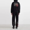 Off-White Hombre SS22 Camiseta negra de manga larga con capucha y estampado de la pintura Caravaggio