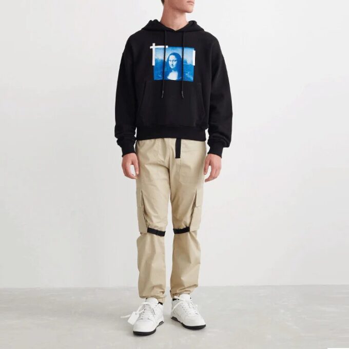 Off-White Hombre SS22 Cuadro de la Mona Lisa Negro