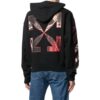 Off-White Hombre SS22 Estampado Con capucha Manga larga Corte holgado Negro