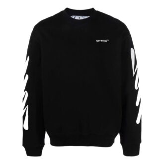 Off-White Hombre SS22 Estampado con logotipo Cuello redondo Negro