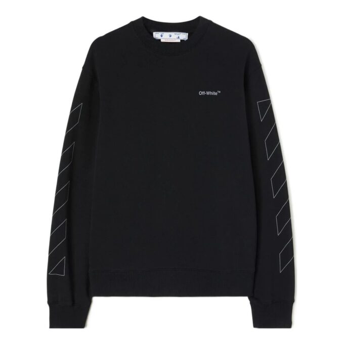Off-White Hombre SS22 Estampado Cuello Redondo Negro