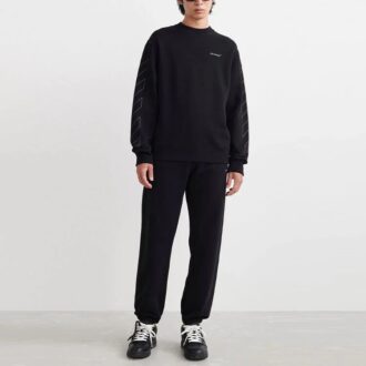 Off-White Hombre SS22 Estampado Cuello Redondo Negro