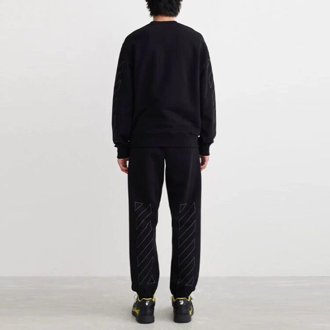 Off-White Hombre SS22 Estampado Cuello Redondo Negro