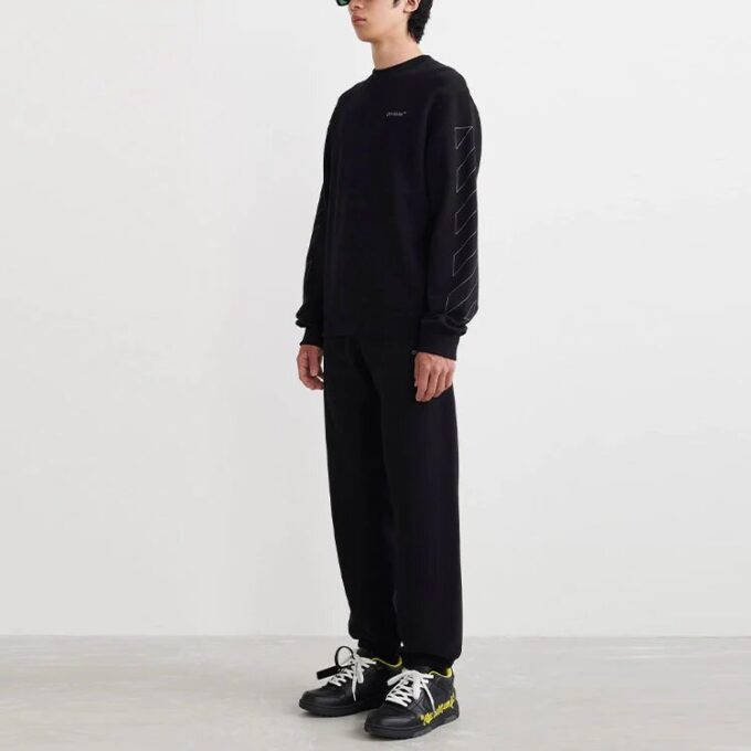 Off-White Hombre SS22 Estampado Cuello Redondo Negro