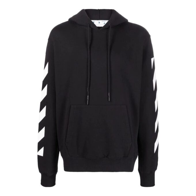 Off-White Hombre SS22 Estampado de flechas Corte holgado Otoño Negro