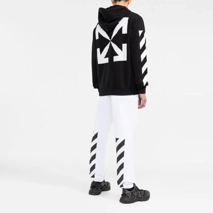 Off-White Hombre SS22 Estampado de flechas Corte holgado Otoño Negro