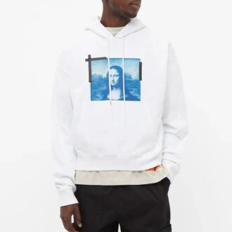 Off-White Hombre SS22 Estampado de la Mona Lisa Blanco