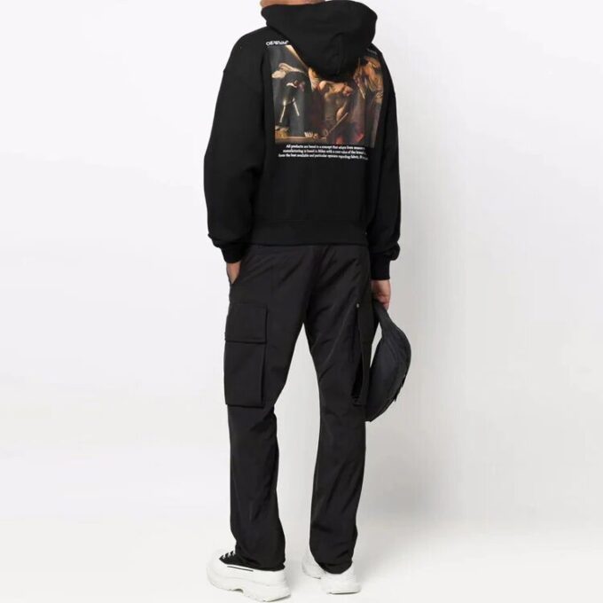 Off-White Hombre SS22 Estampado de logotipo Negro