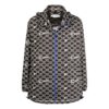 Off-White Hombre SS22 Estampado Geométrico Completo Cuello Alto Chaqueta Con Capucha Versión Otoño Negro