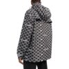 Off-White Hombre SS22 Estampado Geométrico Completo Cuello Alto Chaqueta Con Capucha Versión Otoño Negro