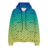 Off-White Hombre SS22 Jersey de cuello redondo holgado con estampado completo del logotipo y degradado