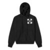 Off-White Hombre SS22 Kangaroo Pocket Arrows Grande Otoño Negro
