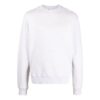 Off-White Hombre SS22 Liso con estampado de rayas, cuello redondo y manga larga, versión blanca