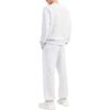 Off-White Hombre SS22 Liso con estampado de rayas, cuello redondo y manga larga, versión blanca