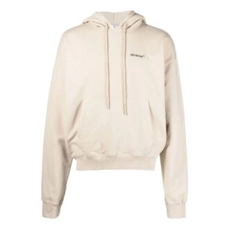 Off-White Hombre SS22 Liso Geométrico Logotipo de flecha Estampado Beige