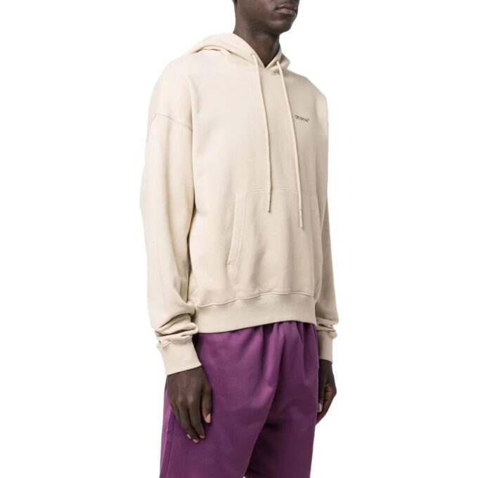 Off-White Hombre SS22 Liso Geométrico Logotipo de flecha Estampado Beige