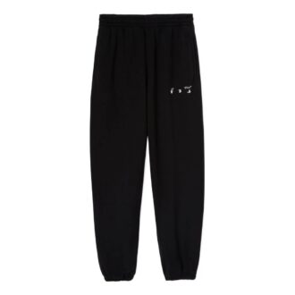 Off-White Hombre SS22 Logo Bundle Feet Pantalones deportivos/Pantalones/Pantalones de chándal Negro