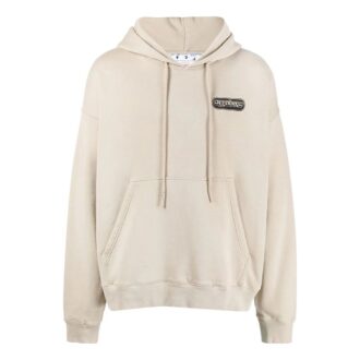 Off-White Hombre SS22 Logo Estampado Corte Holgado Beige