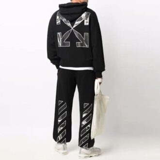 Off-White Hombre SS22 Logo Negro