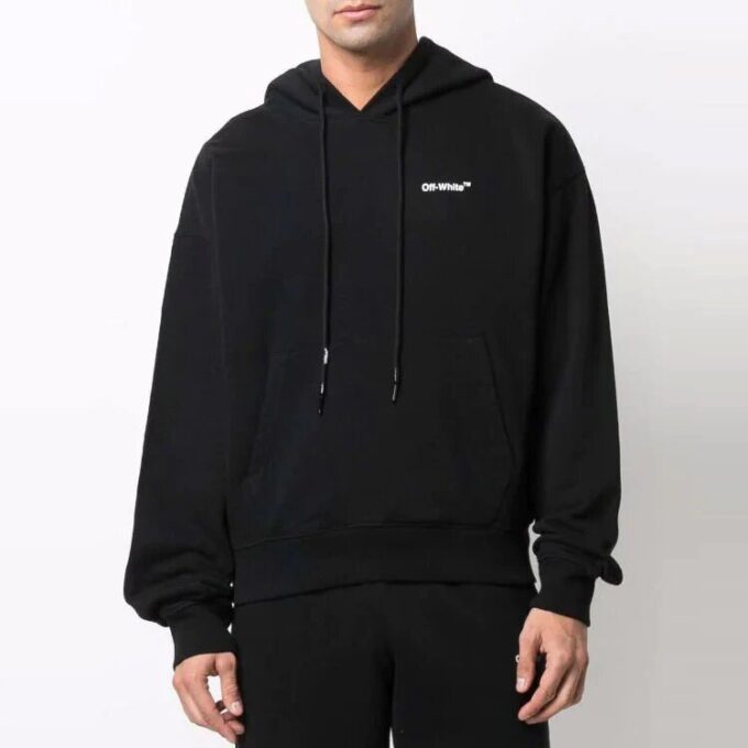Off-White Hombre SS22 Logo Negro