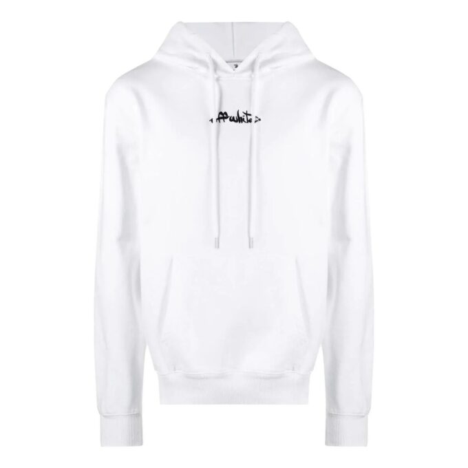 Off-White Hombre SS22 Logotipo Alphabet bordado Corte holgado Blanco