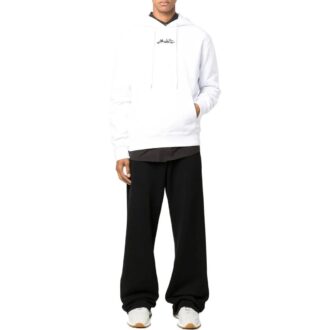 Off-White Hombre SS22 Logotipo Alphabet bordado Corte holgado Blanco