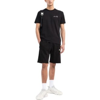 Off-White Hombre SS22 Pantalones Cortos informales con estampado de logotipo, versión negra