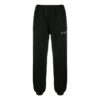 Off-White Hombre SS22 Pantalones deportivos casuales con rayas diagonales y pies integrados, versión negra