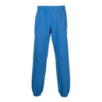 Off-White Hombre SS22 Pantalones deportivos informales con estampado de rayas y logotipo, versión azul