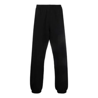 Off-White Hombre SS22 Pantalones deportivos/pantalones/joggers de color liso con estampado de Arrows, versión negra
