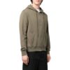 Off-White Hombre SS22 Sudadera con capucha y cremallera de color liso Verde otoño