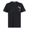 Off-White Hombre SS22 Versión de Pantalones Cortos con estampado de letras y rayas, color negro