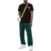 Off-White Hombre SS22 Versión de Pantalones Cortos con estampado de letras y rayas, color negro