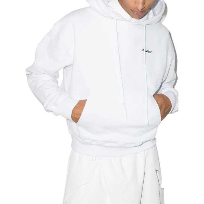 Off-White Hombre SS22 Versión de Pantalones Cortos de manga larga lisa en blanco
