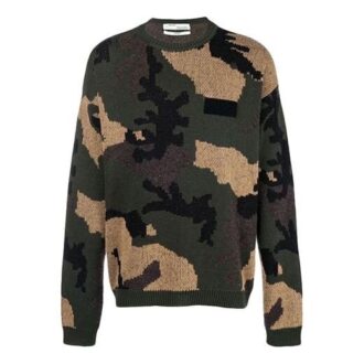 Off-White Hombre Suelto Verde Camuflaje Off-White Hombre Suelto Verde Camuflaje
