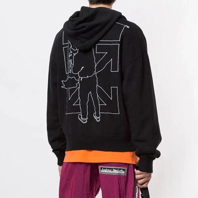 Off-White Hombre Workers Logo Negro