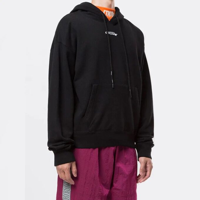 Off-White Hombre Workers Logo Negro