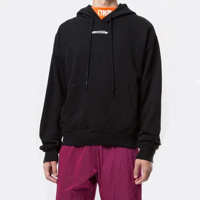 Off-White Hombre Workers Logo Negro