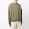 Off-White Jersé para hombre FW21 con el icónico estampado de flechas, cordón y corte holgado, verde