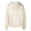 Off-White Jersé para hombre FW21 con logo de flecha de goma, corte holgado, color beige