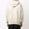 Off-White Jersé para hombre FW21 con logo de flecha de goma, corte holgado, color beige